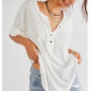 Free People Heritage Henley in Alabaster